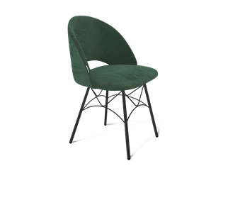 Обеденный стул SHT-ST34 / SHT-S107 (лиственно-зеленый/черный муар) в Новосибирске
