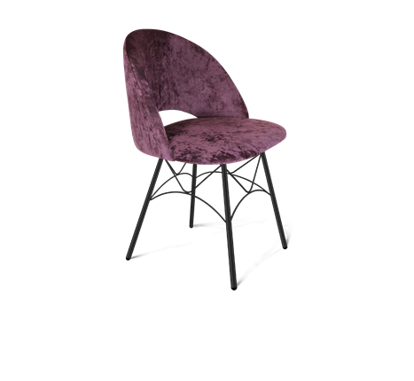 Обеденный стул SHT-ST34 / SHT-S107 (вишневый джем/черный муар) в Новосибирске - изображение