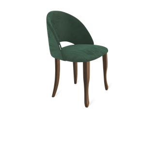 Обеденный стул SHT-ST34 / SHT-S122 (лиственно-зеленый/темный орех/черный муар) в Новосибирске