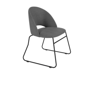 Обеденный стул SHT-ST34 / SHT-S167 (платиново-серый/черный муар) в Новосибирске - предосмотр