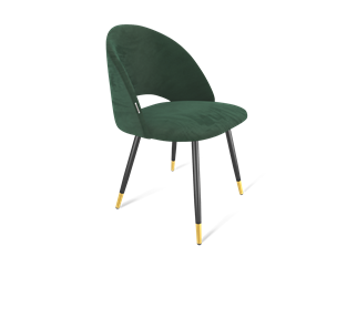 Обеденный стул SHT-ST34 / SHT-S95-1 (лиственно-зеленый/черный муар/золото) в Новосибирске