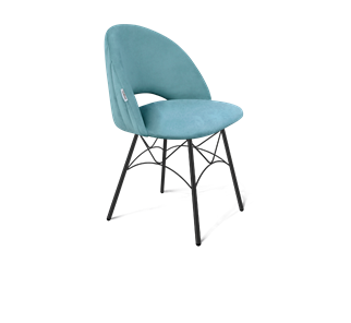 Обеденный стул SHT-ST34-1 / SHT-S107 (голубая пастель/черный муар) в Новосибирске