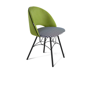 Обеденный стул SHT-ST34-3 / SHT-S100 (оливковый/гусиная лапка/черный муар) в Новосибирске - предосмотр