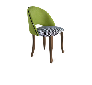 Обеденный стул SHT-ST34-3 / SHT-S122 (оливковый/гусиная лапка/темный орех/черный муар) в Новосибирске
