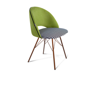 Обеденный стул SHT-ST34-3 / SHT-S37 (оливковый/гусиная лапка/медный металлик) в Новосибирске
