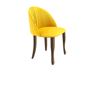Обеденный стул SHT-ST35-1 / SHT-S122 (имперский жёлтый/темный орех/черный муар) в Новосибирске - предосмотр