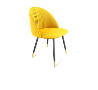 Обеденный стул SHT-ST35-1 / SHT-S95-1 (имперский жёлтый/черный муар/золото) в Новосибирске