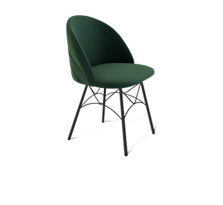 Обеденный стул SHT-ST35-2 / SHT-S107 (лиственно-зеленый/черный муар) в Новосибирске