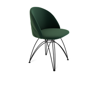 Обеденный стул SHT-ST35-2 / SHT-S112 (лиственно-зеленый/черный муар) в Новосибирске