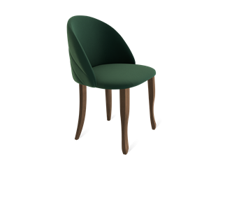 Обеденный стул SHT-ST35-2 / SHT-S122 (лиственно-зеленый/темный орех/черный муар) в Новосибирске