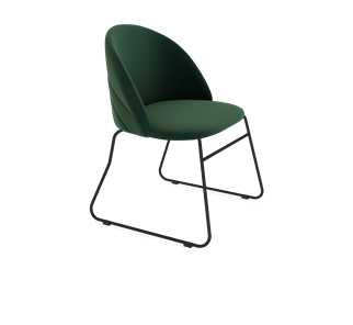 Обеденный стул SHT-ST35-2 / SHT-S167 (лиственно-зеленый/черный муар) в Новосибирске