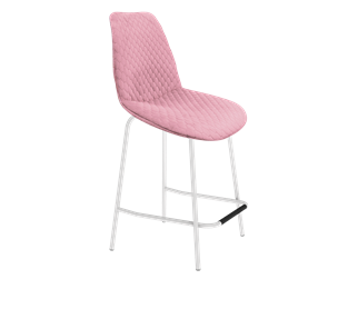 Полубарный стул SHT-ST29-С22 / SHT-S29P-1 (розовый зефир/белый муар) в Новосибирске