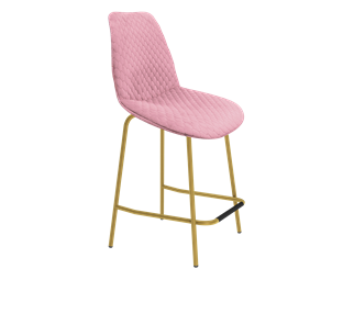 Полубарный стул SHT-ST29-С22 / SHT-S29P-1 (розовый зефир/золото) в Новосибирске - предосмотр