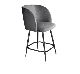 Полубарный стул SHT-ST33 / SHT-S148-1 (угольно-серый/черный муар/золото) в Новосибирске - предосмотр