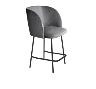 Полубарный стул SHT-ST33 / SHT-S29P-1 (угольно-серый/черный муар) в Новосибирске