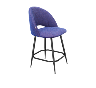 Полубарный стул SHT-ST34 / SHT-S148-1 (синий мираж/черный муар) в Новосибирске