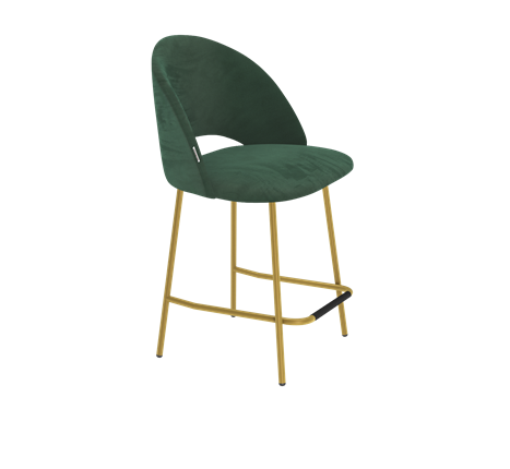 Полубарный стул SHT-ST34 / SHT-S29P-1 (лиственно-зеленый/золото) в Новосибирске - изображение
