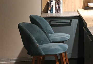 Полубарный стул SHT-ST34-1 / SHT-S80-1 (голубая пастель/темный орех/черный) в Новосибирске - предосмотр 6
