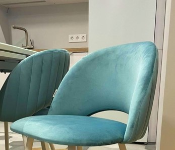 Полубарный стул SHT-ST34-1 / SHT-S80-1 (голубая пастель/темный орех/черный) в Новосибирске - предосмотр 7