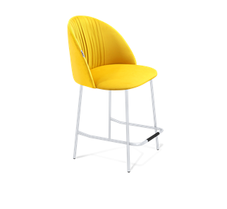 Полубарный стул SHT-ST35-1 / SHT-S29P-1 (имперский жёлтый/хром лак) в Новосибирске