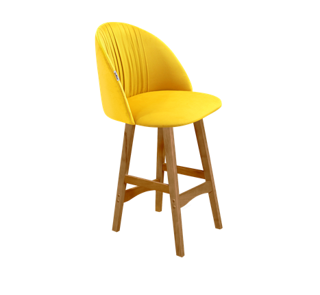 Полубарный стул SHT-ST35-1 / SHT-S65-1 (имперский жёлтый/светлый орех) в Новосибирске - изображение