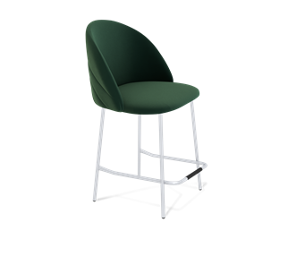Полубарный стул SHT-ST35-2 / SHT-S29P-1 (лиственно-зеленый/хром лак) в Новосибирске
