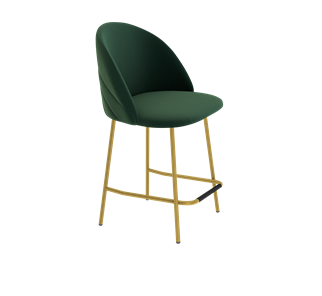 Полубарный стул SHT-ST35-2 / SHT-S29P-1 (лиственно-зеленый/золото) в Новосибирске