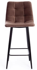 Кухонный полубарный стул CHILLY (mod. 7095пб) 55х44х94 коричневый barkhat 12/черный арт.15456 в Новосибирске - предосмотр 3