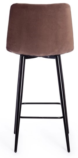 Кухонный полубарный стул CHILLY (mod. 7095пб) 55х44х94 коричневый barkhat 12/черный арт.15456 в Новосибирске - изображение 4