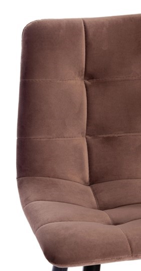 Кухонный полубарный стул CHILLY (mod. 7095пб) 55х44х94 коричневый barkhat 12/черный арт.15456 в Новосибирске - изображение 7