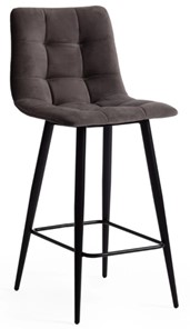 Полубарный кухонный стул CHILLY (mod. 7095пб) 55х44х94 темно-серый barkhat 14/черный арт.15454 в Новосибирске