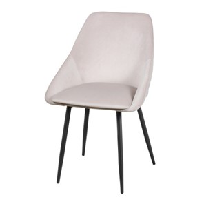 Дизайнерский стул Мартин СРП-063 эмаль черная Веллюто бежевый в Новосибирске