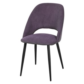Мягкий стул Сиэтл СРП-044 эмаль фиолетовый/черный в Новосибирске