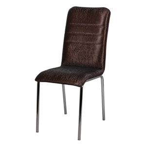 Мягкий стул София СРП-043 Люкс коричневый кожзам в Новосибирске - предосмотр