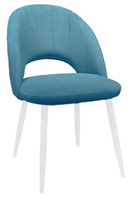 Обеденный стул 217 V16 голубой/белый в Новосибирске