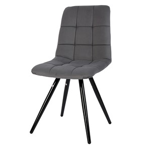 Обеденный стул POLINI Home Berlin SM, серый-черный в Новосибирске