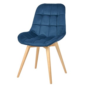 Обеденный стул POLINI Home Verona SD, синий-натуральный в Новосибирске