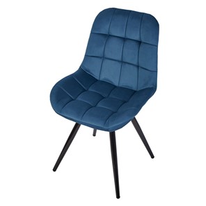 Обеденный стул POLINI Home Verona SM, синий-черный в Новосибирске - предосмотр