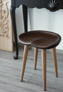 Обеденный стул Ясень (цвет орех) ножки натурального цвета в Новосибирске - предосмотр 3