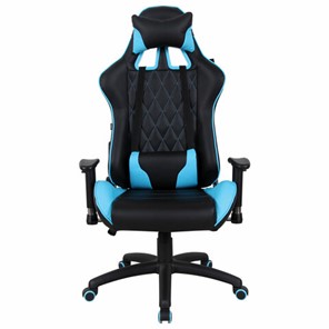 Офисное кресло Brabix GT Master GM-110 (две подушки, экокожа, черное/голубое) 531928 в Бердске