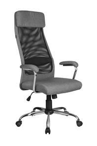 Кресло офисное Riva Chair 8206 HX (Серый/черный) в Новосибирске