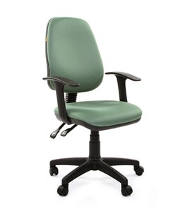 Офисное кресло CHAIRMAN 661 Ткань стандарт 15-158 зеленая в Новосибирске - предосмотр