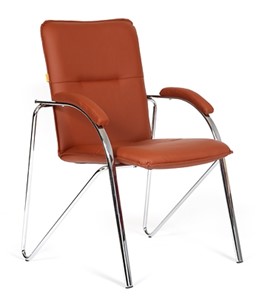 Кресло CHAIRMAN 850 Экокожа Terra 111 коричневая в Бердске
