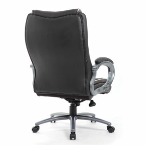 Офисное кресло Brabix Premium Strong HD-009 (экокожа черная, ткань серая) в Новосибирске - предосмотр 2