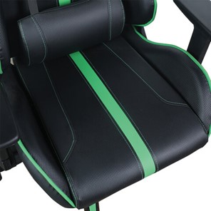 Офисное кресло Brabix GT Carbon GM-120 (две подушки, экокожа, черное/зеленое) в Новосибирске - предосмотр 7