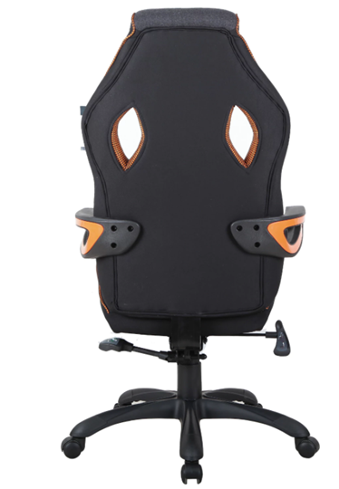 Кресло компьютерное Brabix Techno Pro GM-003 (ткань, черное/серое, вставки оранжевые) в Новосибирске - изображение 4