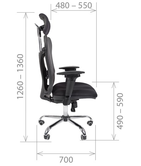Офисное кресло CHAIRMAN 769, ткань TW 12, цвет черный в Новосибирске - изображение 2