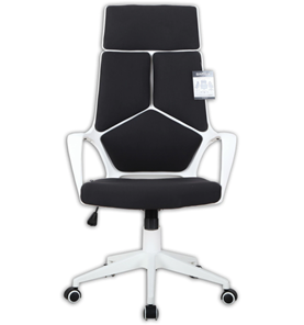 Офисное кресло Brabix Premium Prime EX-515 (пластик белый, ткань, черное) в Новосибирске - предосмотр 5