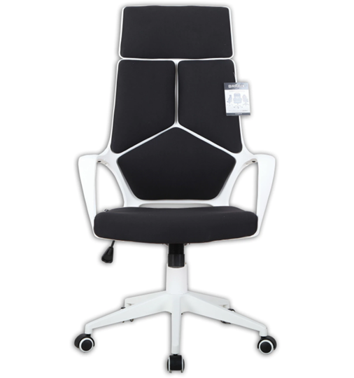 Офисное кресло Brabix Premium Prime EX-515 (пластик белый, ткань, черное) в Новосибирске - изображение 5