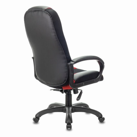 Компьютерное кресло Brabix Premium Rapid GM-102 (экокожа/ткань, черное/красное) 532107 в Новосибирске - изображение 2
